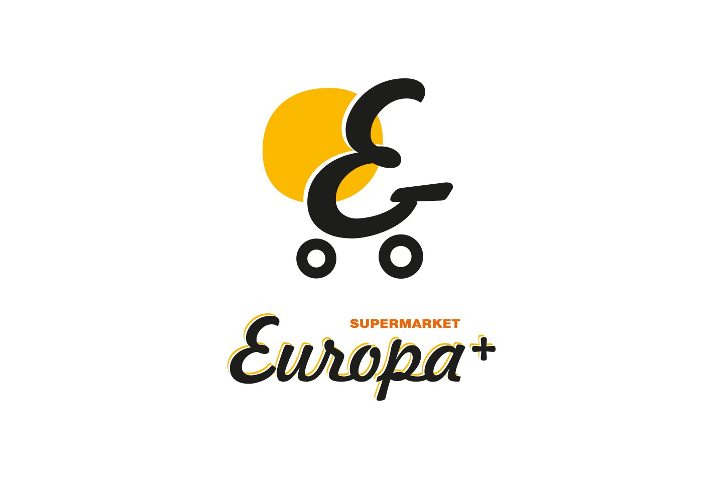 Лого дизайн на супермаркети Европа плюс